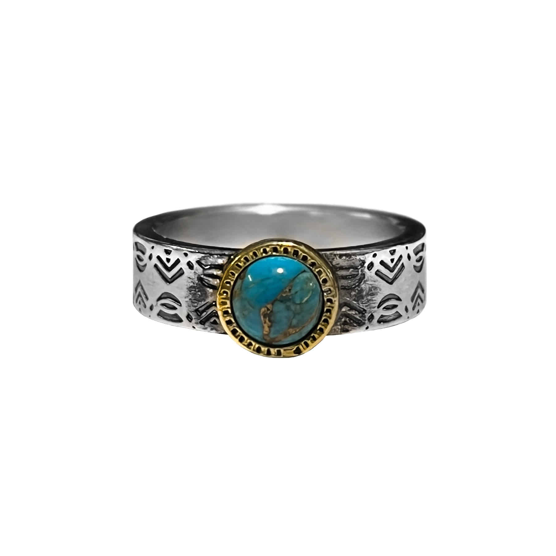 Giwa Pattern Ring (Turquoise)