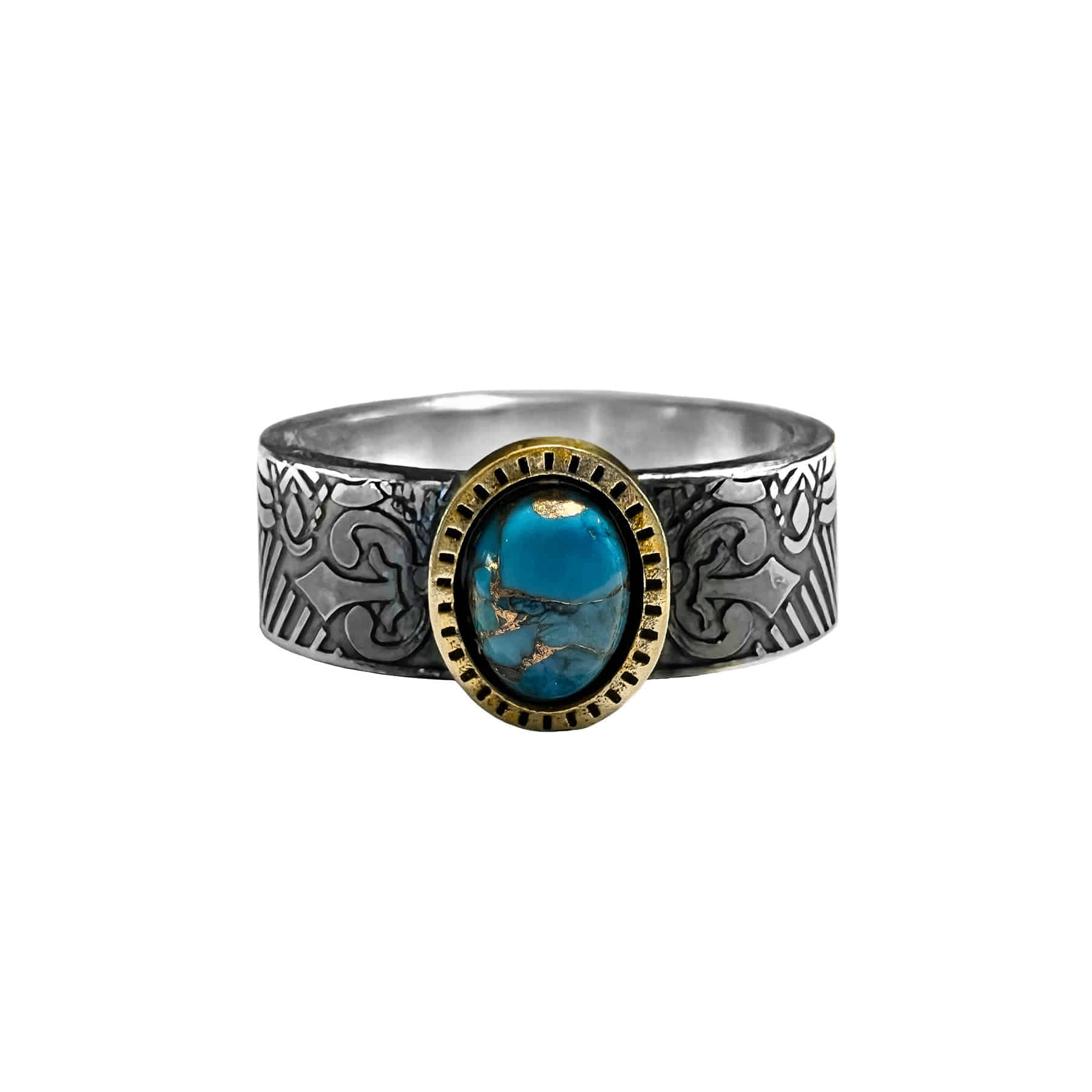 Stamp Ring (Turquoise)
