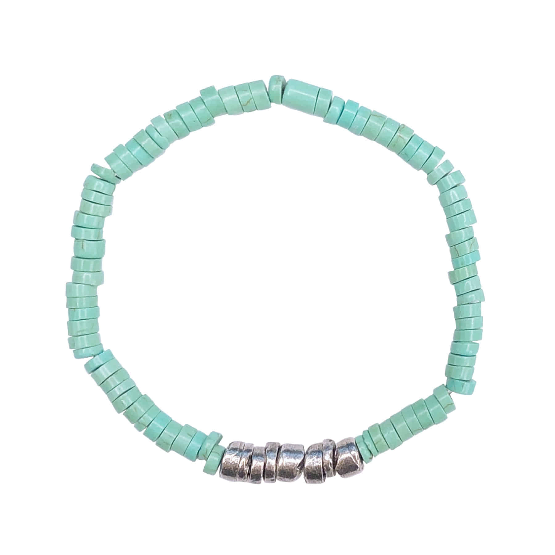Disk Turquoise Bracelets