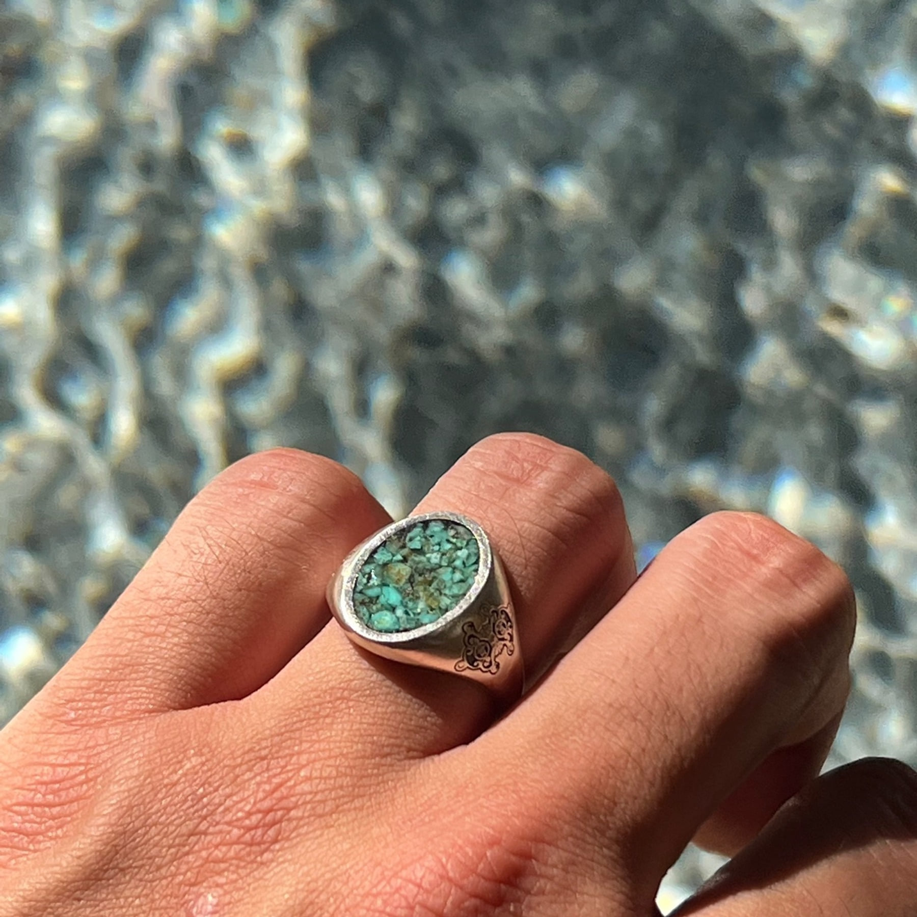 Ellipse Ring (Turquoise)